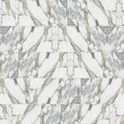 Qualis Ceramica Royal Stoneworks 12X24 Italian Arabescato Polished - Random Length