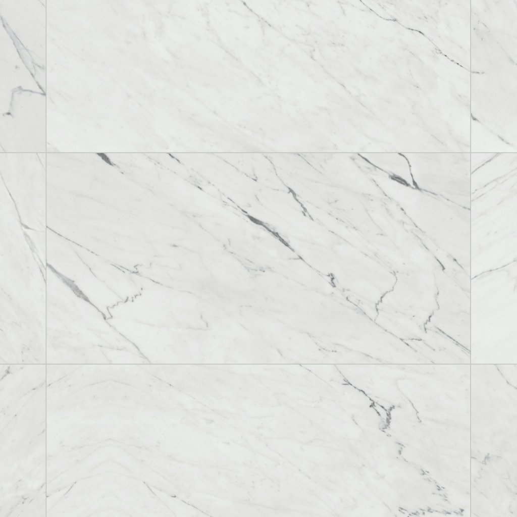 Daltile Marble Attaché Lavish Diamond Carrara, Rectangle, 24X48, Satin - Diamond Carrara