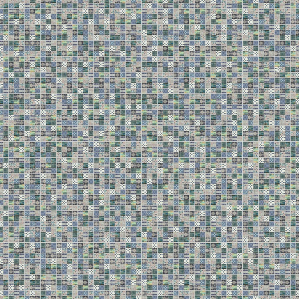 Qualis Ceramica Riviera Tileworks Chelsea Glass Classic Décor Blue Glossy Mosaic