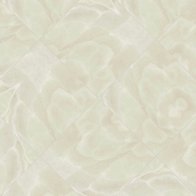 Qualis Ceramica Lustra 24x24 Onyx Crema Honed - Herringbone