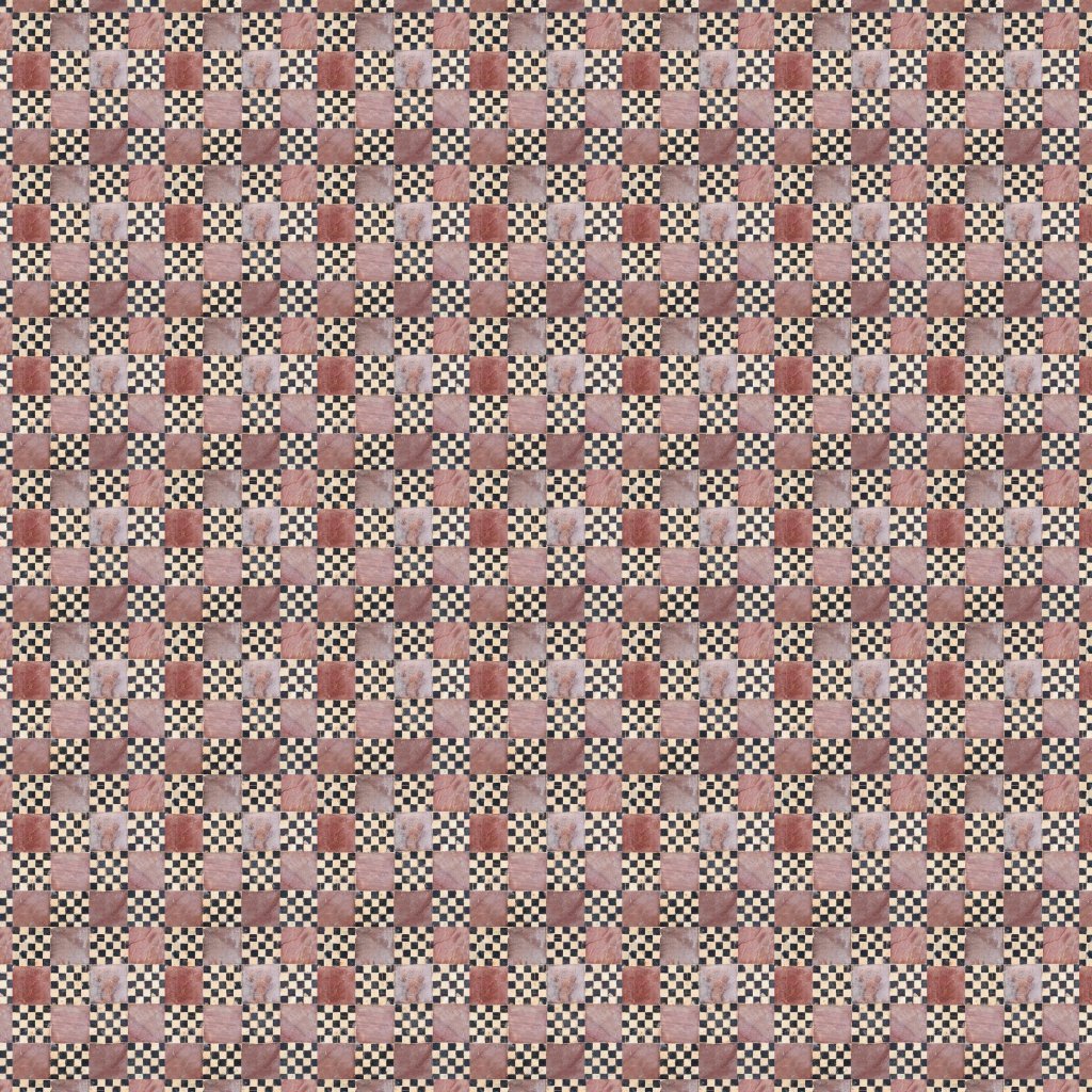 Marble Systems Check & Block Honed Limestone Mosaic 8x8 - Check & Block