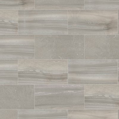 Qualis Ceramica Rhythm Symphony Gray 12X24F - Alternating 1/3