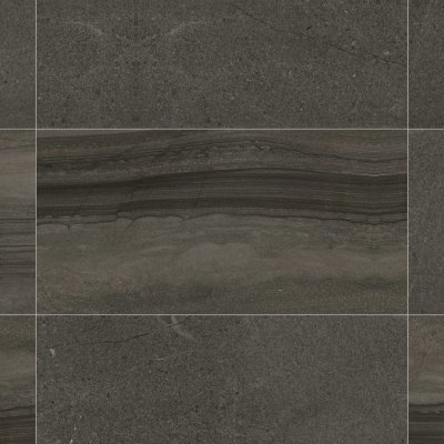 Qualis Ceramica Rhythm Rock Dark 24X48F - Grid