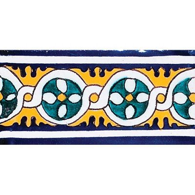 Marble Systems ma34 Glazed Ceramic Border Tiles 2x6 - ma34 - 2" x 6" x 3/8"