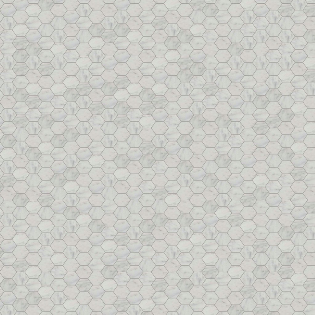 Marble Systems White Carrara C Polished Hexagon 2 Marble Mosaic 12x12 - White Carrara C