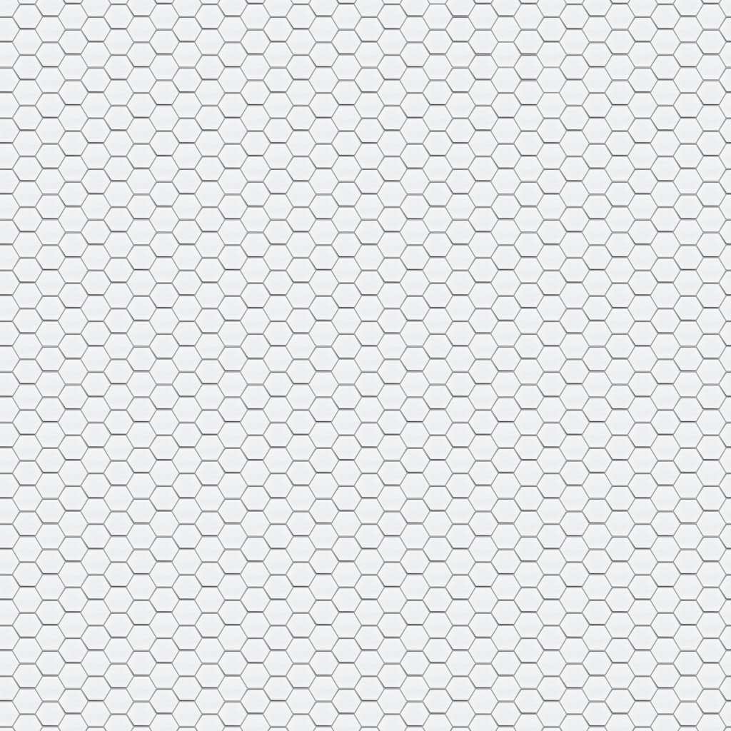 Marble Systems Snow White Honed Hexagon 1x1 Marble Mosaic 11 1/2x12 1/4 - Snow White