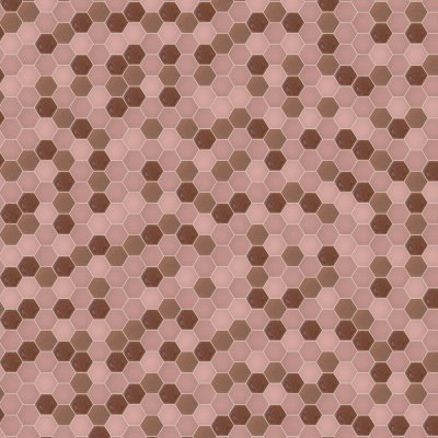 Qualis Ceramica Hamptons Collection Confetti Mosaic Pink - 10.75" x 12.5"