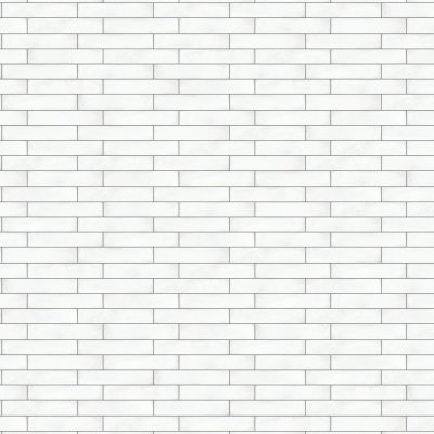 Qualis Ceramica Reactiv Arctic Super White 2X10W - 2" x 10"