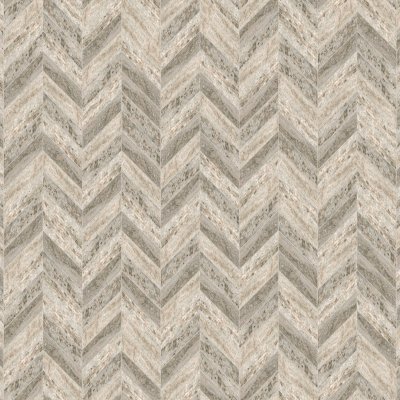 Qualis Ceramica Silver Ash 2x8.5 Chevron Mosaic - 12" x 12"