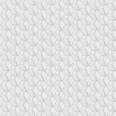 Marble Systems Calacatta Gold Honed Hexagon Waterjet Marble Tile 5 25/32x5 - Calacatta Gold - 5 25/32" x 5" x 3/8"