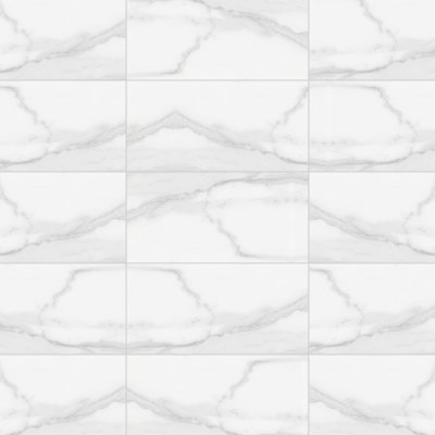 Qualis Ceramica Plata 12x24 Statuario Brina Matte - Grid