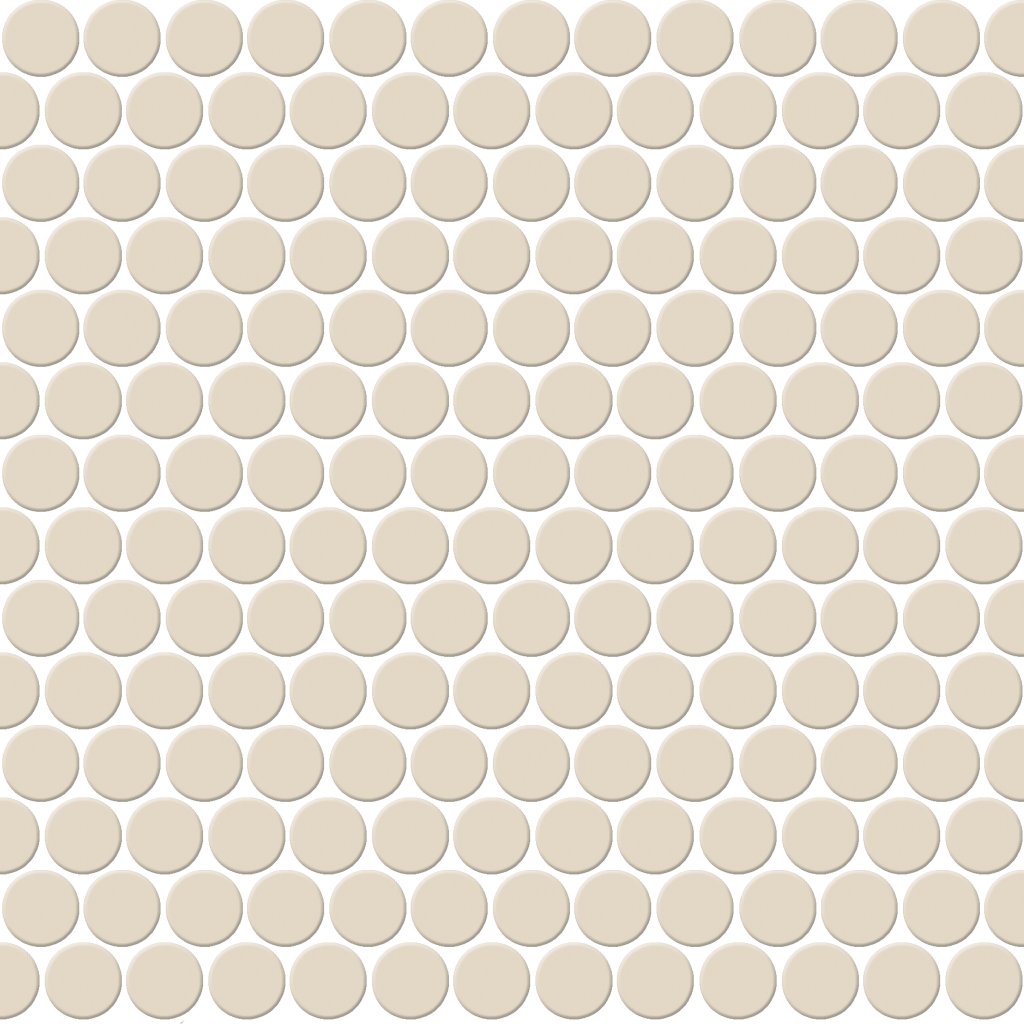 Daltile Keystones Almond, Penny Rounds, Matte - Almond