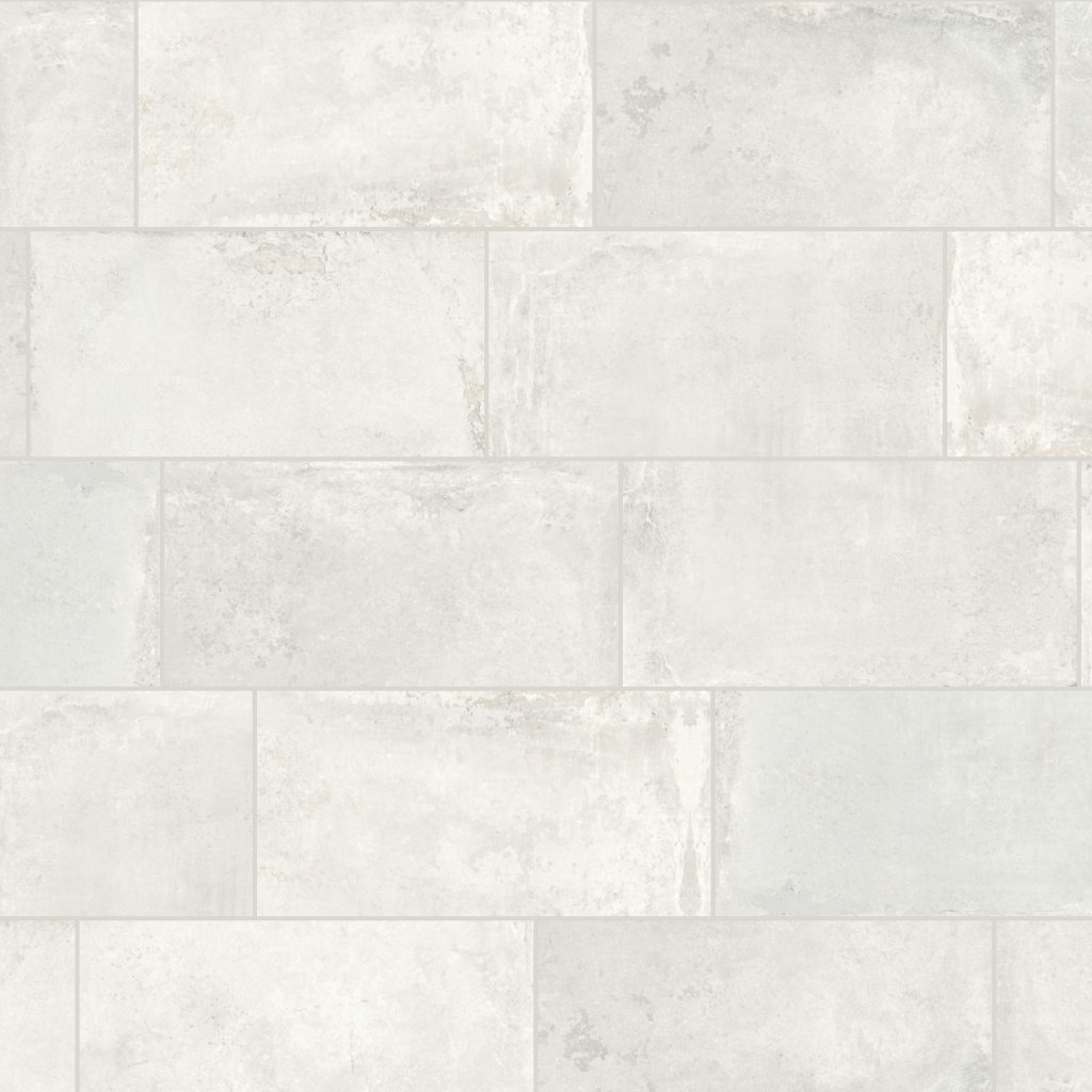 Qualis Ceramica Bridges Whitestone White 12X24F