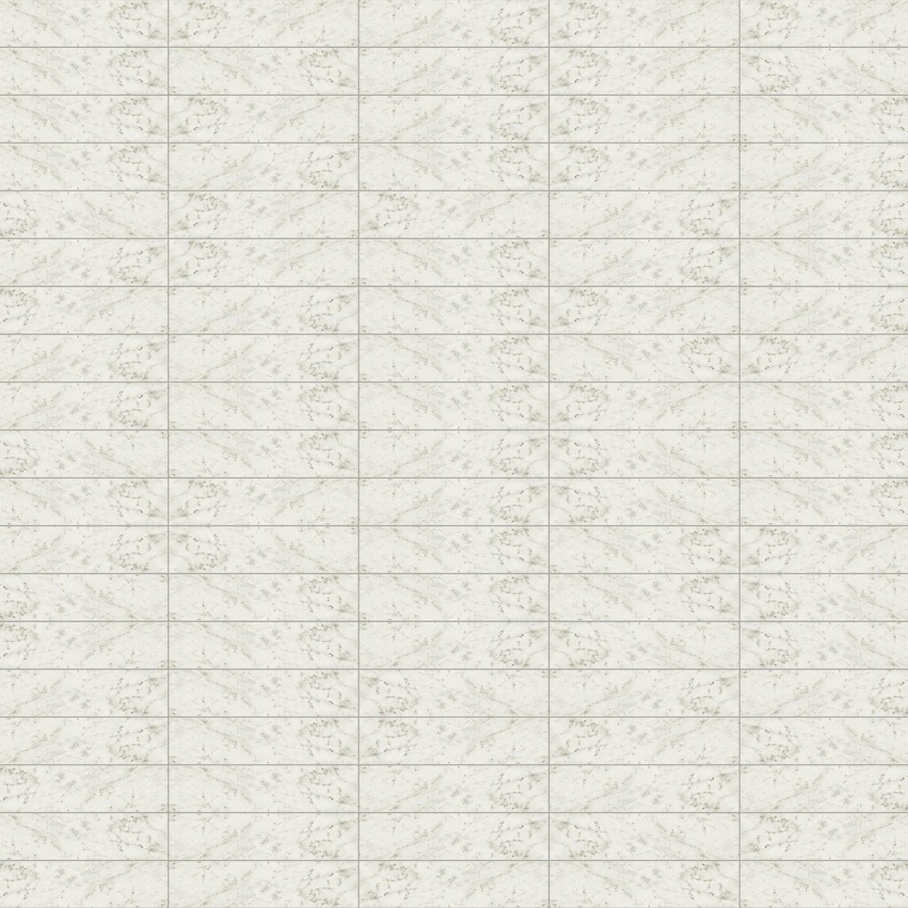 Marble Systems Bianco Carrara Polished Marble Look Porcelain Tile 3x12 - Bianco Carrara