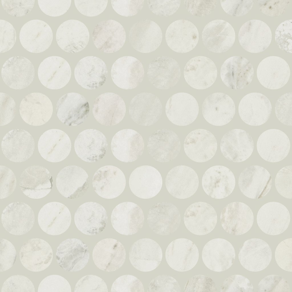 Daltile Famed Iconic, Penny Rounds, 3/4X3/4, Matte - Iconic