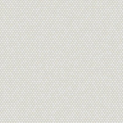 Marble Systems White Pearl Honed Hexagon 1x1 Marble Mosaic 11 1/2x12 1/4 - White Pearl - 11 1/2" x 12 1/4" x 3/8"