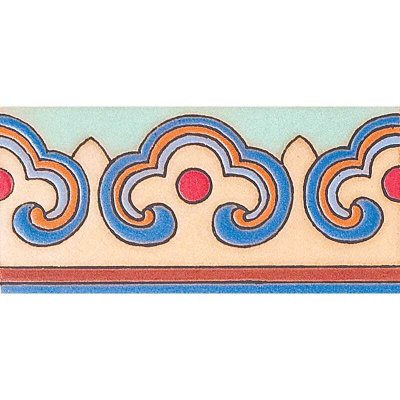 Marble Systems 371 A Glazed Ceramic Border Tiles 3x6 - 371 A - 3" x 6" x 3/8"