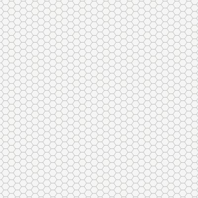 Marble Systems White Matte Hexagon Ceramic Mosaic 12x12 - White - 12" x 12" x 15/64"