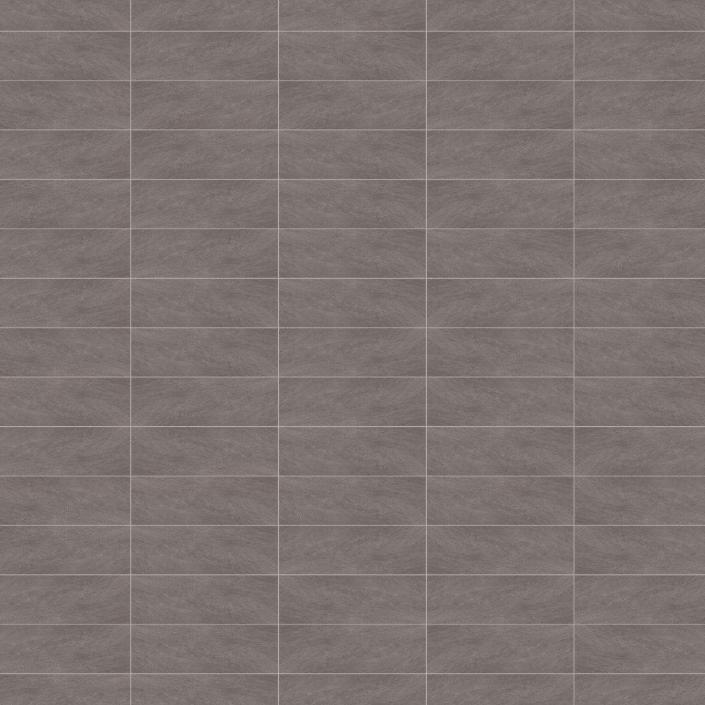 Marble Systems Dark Grey Matte Subway Slate Look Porcelain Tile 4x12 - Dark Grey