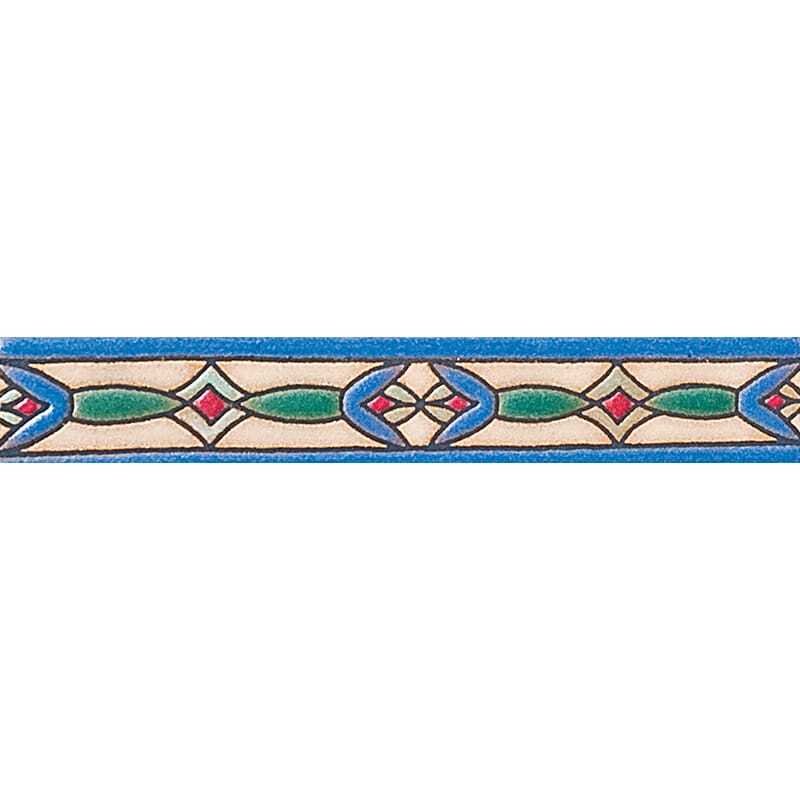Marble Systems 529 Glazed Shell Diamond Ceramic Border Tiles 1x6 - 529