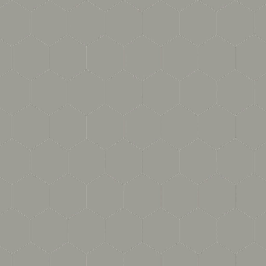 Marble Systems Dark Gray Matte Midi Hexagon Ceramic Mosaic 8x10 - Dark Gray