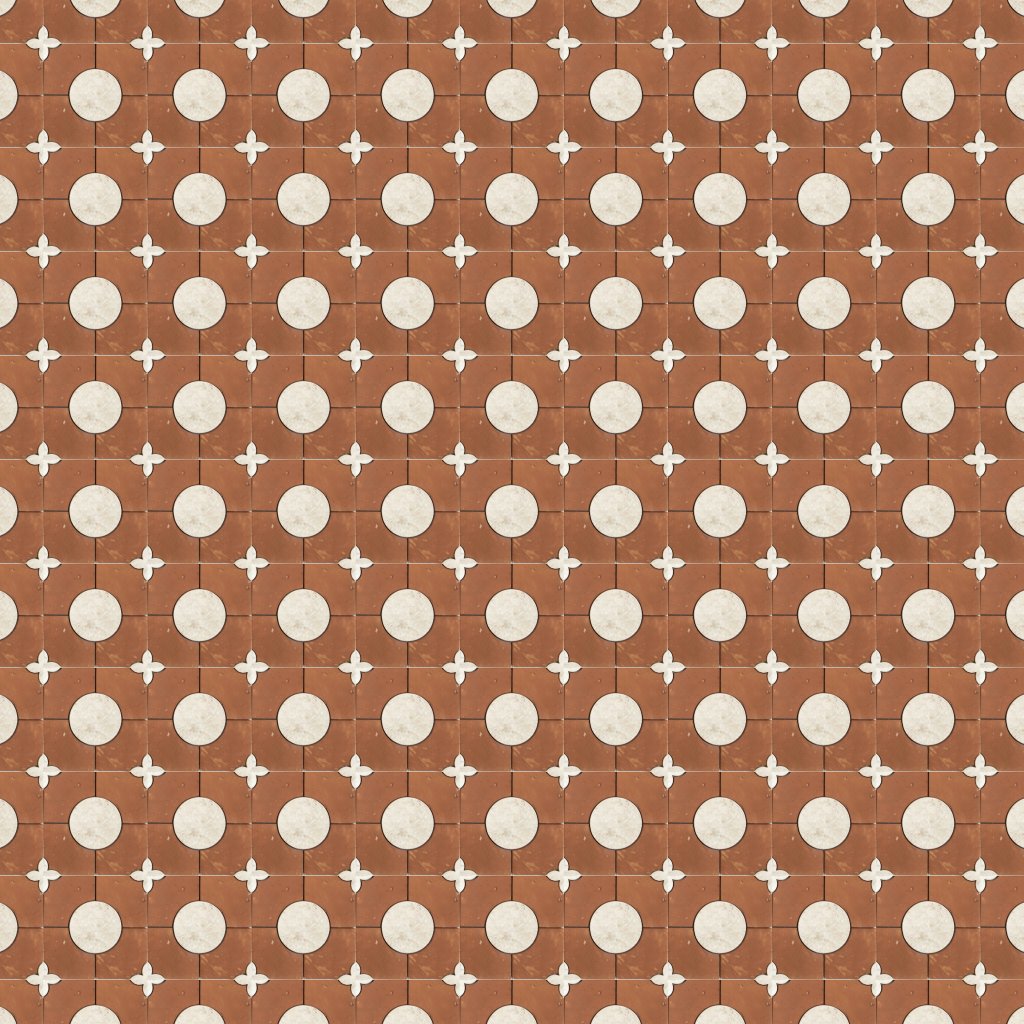 Marble Systems Diana Royal, Rustic Terracotta Honed Bocciolo Marble Mosaic 11 5/8x11 5/8 - Diana Royal