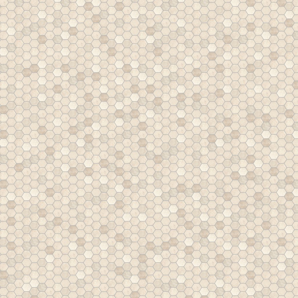 Daltile Vintage Hex Antique Beige, Hexagon, 1.5, Matte - Antique Beige