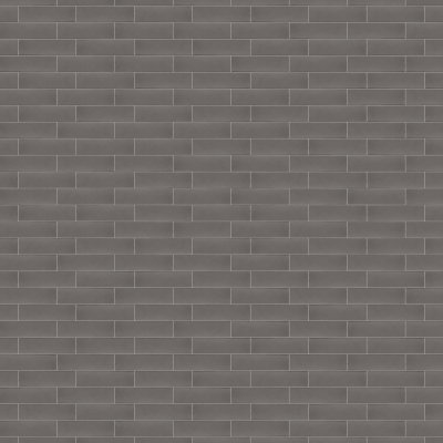 Nantucket Gray Glossy Thin Brick Tile 2 1/8x7 1/2 - Nantucket Gray - 2 1/8" x 7 1/2" x 1/2"