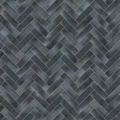 Qualis Ceramica Miami Key Biscayne Anthracite - Herringbone