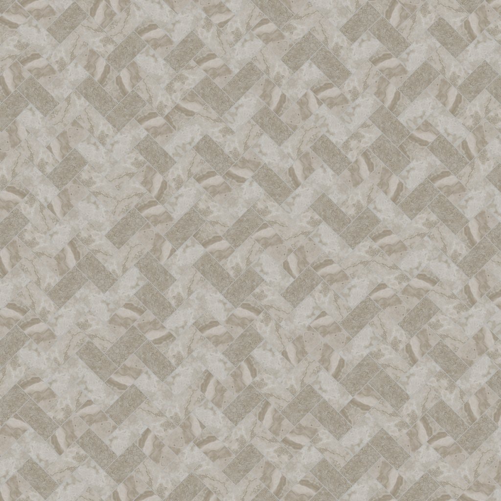 Daltile Archaia Atlas Grey, Herringbone, 2X4, Matte - Atlas Grey