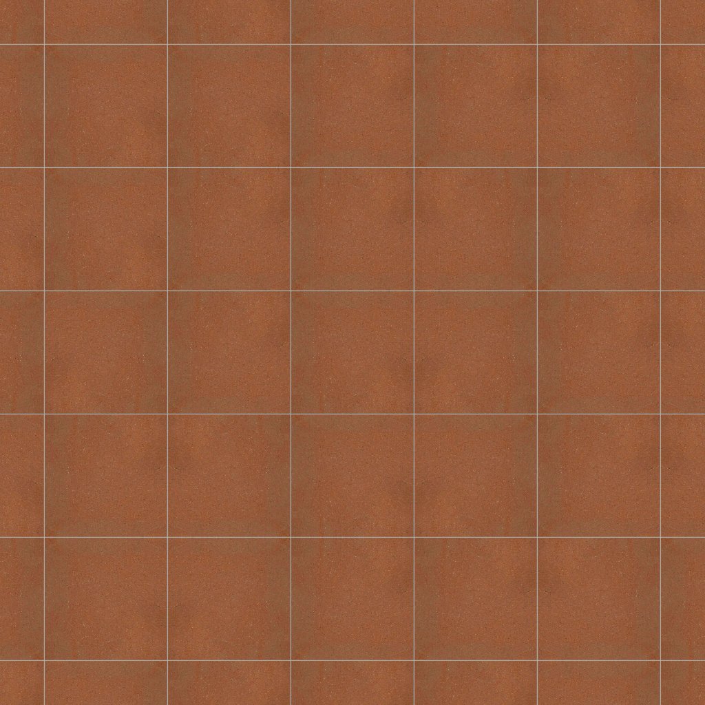 Marble Systems Satin Matte Square Terracotta Tile 10x10 - Satin
