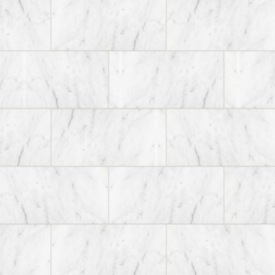 Qualis Ceramica Bianco Venatino 12x24 Honed - Alternating 1/2