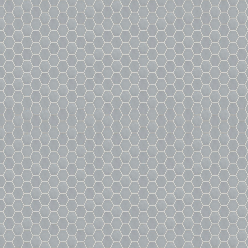 Qualis Ceramica Tapestri 8.5 Cashmere Hexagon