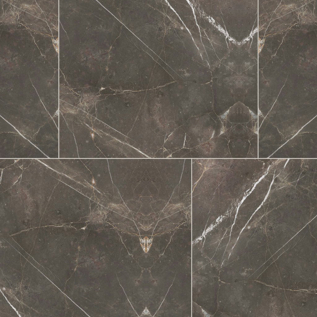 Qualis Ceramica Royal Stoneworks 36X36 Regal Brown Marble Vintage Pv