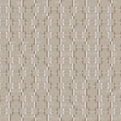 Marble Systems Latte Glossy Link Ceramic Accent Tiles 6x6 - Latte - 6" x 6" x 3/8"
