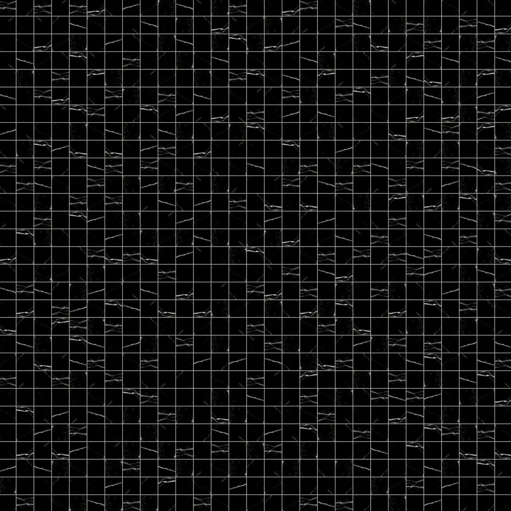 Marble Systems Black Polished 1x1 Marble Mosaic 12x12 - Black
