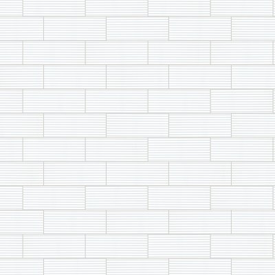 Qualis Ceramica Sausalito 5X13 White Gloss 03 - Alternating 1/3
