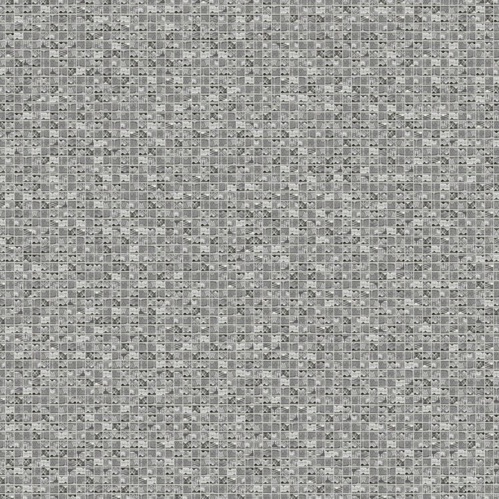 Qualis Ceramica Riviera Tileworks Chelsea Mini hexagon silver aluminum mosaic