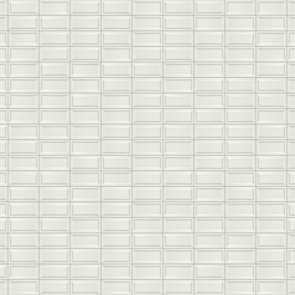 Marble Systems Tulum White Glossy Eren Ceramic Accent Tiles 3x6 - Tulum White