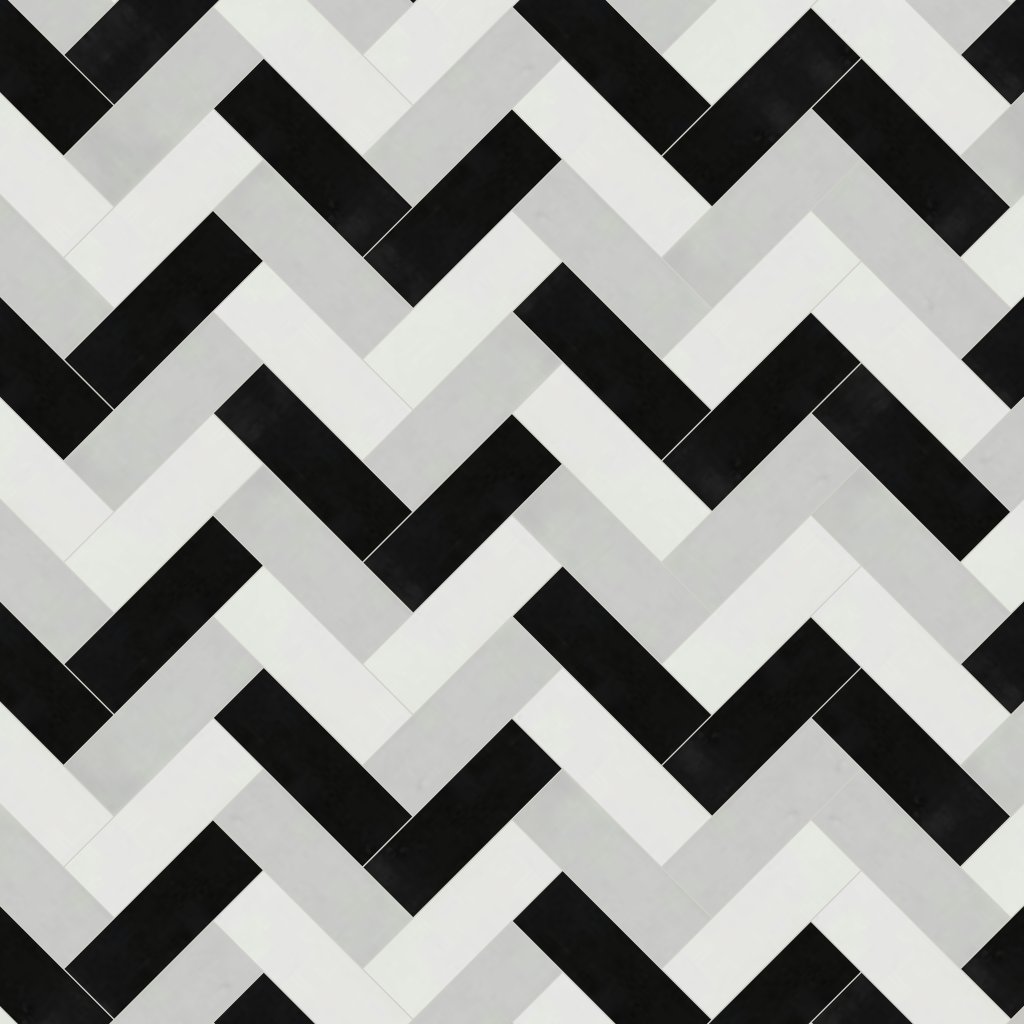 Qualis Ceramica Hamptons Collection Step Up Mosaic Matte-Gloss Mix
