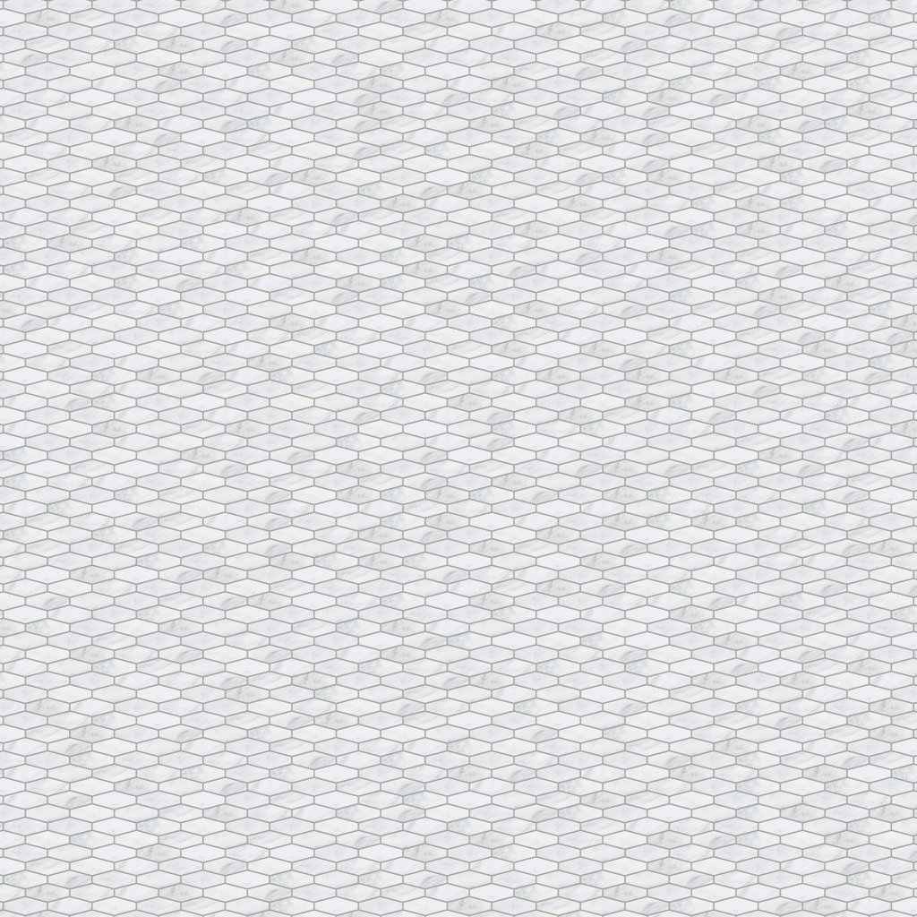 Marble Systems Calacatta Bella Polished Elongated Hexagon Marble Mosaic 10x12 1/4 - Calacatta Bella