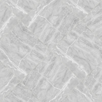Qualis Ceramica Plata 24x24 Perla Grigia Matte - Herringbone