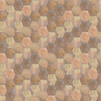Marble Systems Reclaimed Matte Hexagon Terracotta Tile 6x6 - Reclaimed - 6" x 6" x 3/4"
