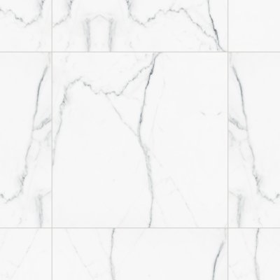 Qualis Ceramica Royal Stoneworks 36X36 Grandvein White Honed - Grid