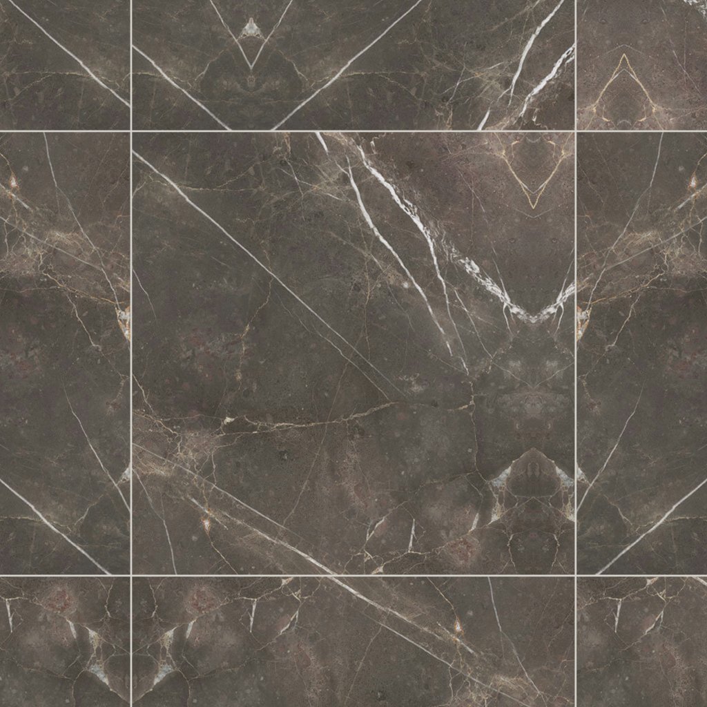 Qualis Ceramica Royal Stoneworks 36X36 Regal Brown Marble Polished