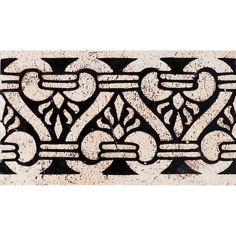 Marble Systems Heaton B-23b Glazed B-23b Ceramic Border Tiles 4x6 - Heaton B-23b