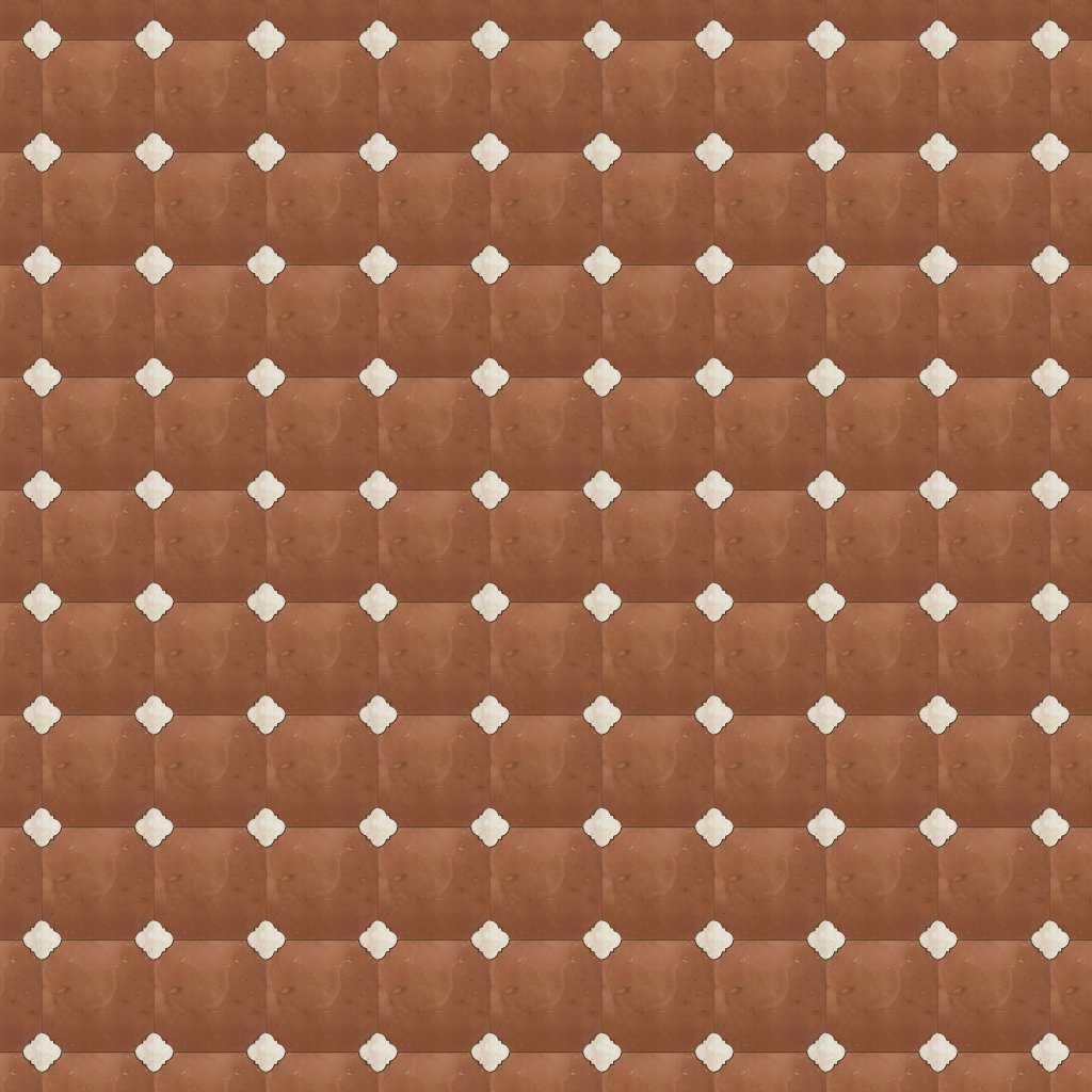 Marble Systems Diana Royal, Rustic Terracotta Honed Quatrella Marble Mosaic 11 5/8x11 5/8 - Diana Royal