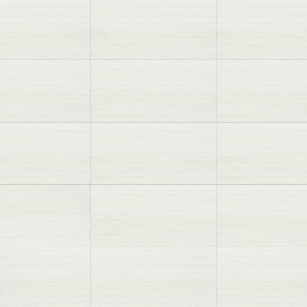 Daltile Fabric Art Modern Linear White, Rectangle, 12X24, Modern Linear, Matte - Modern Linear White