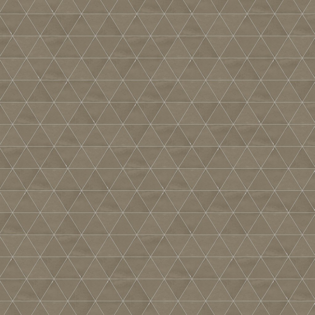Daltile Chord Rhythm Brown, Triangle, 3X3, Matte - Rhythm Brown