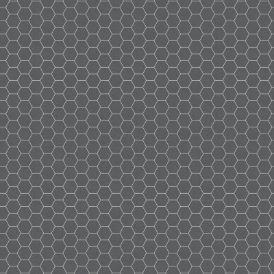 Qualis Ceramica SERENA 4" HEX FLINT - 10.5"x12"